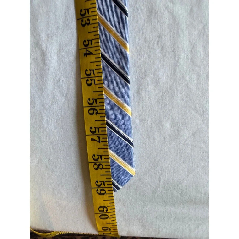 Chaps by Ralph Lauren Mens Striped 100% Silk Necktie Old Money Preppy Formal